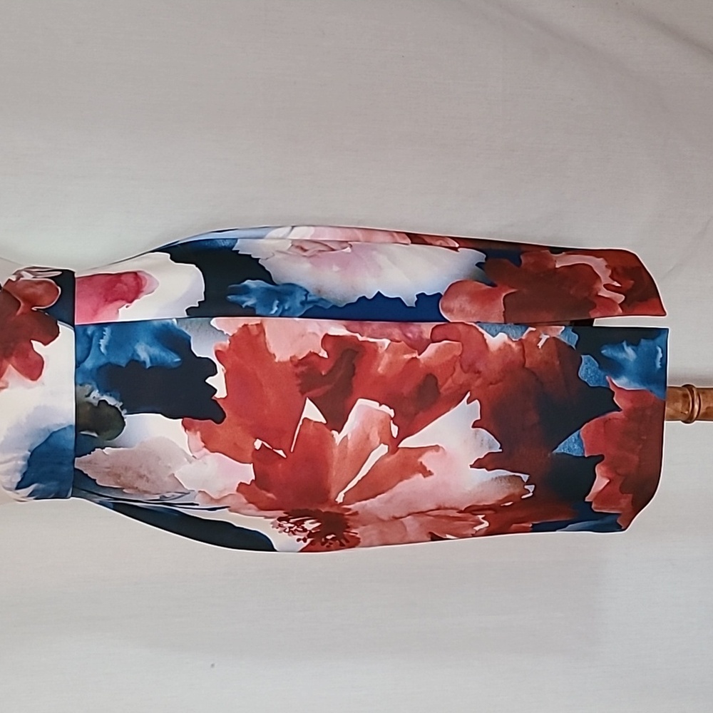 Donna Karan Floral Sleeveless Sheath Dress - Picture 11 of 16